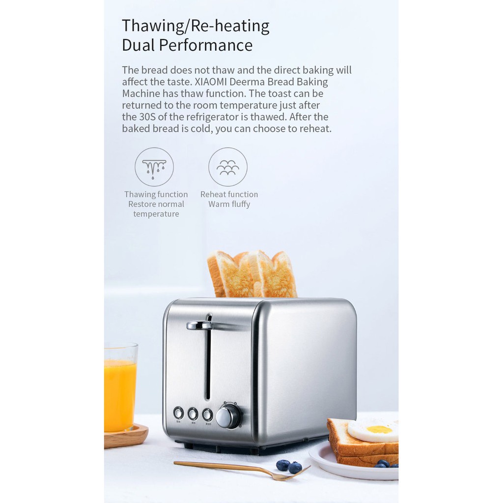 AKN88 - DEM-SL281 - Alat Pemanggang Roti Bread Toaster Baking Machine