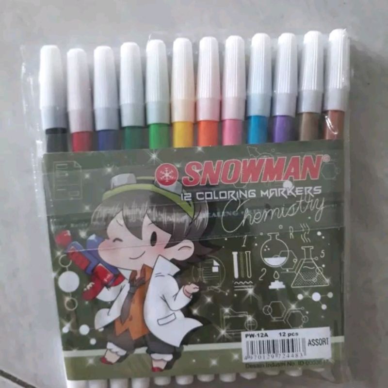 

Spidol 12 Warna Coloring Markers Spidol Mewarnai