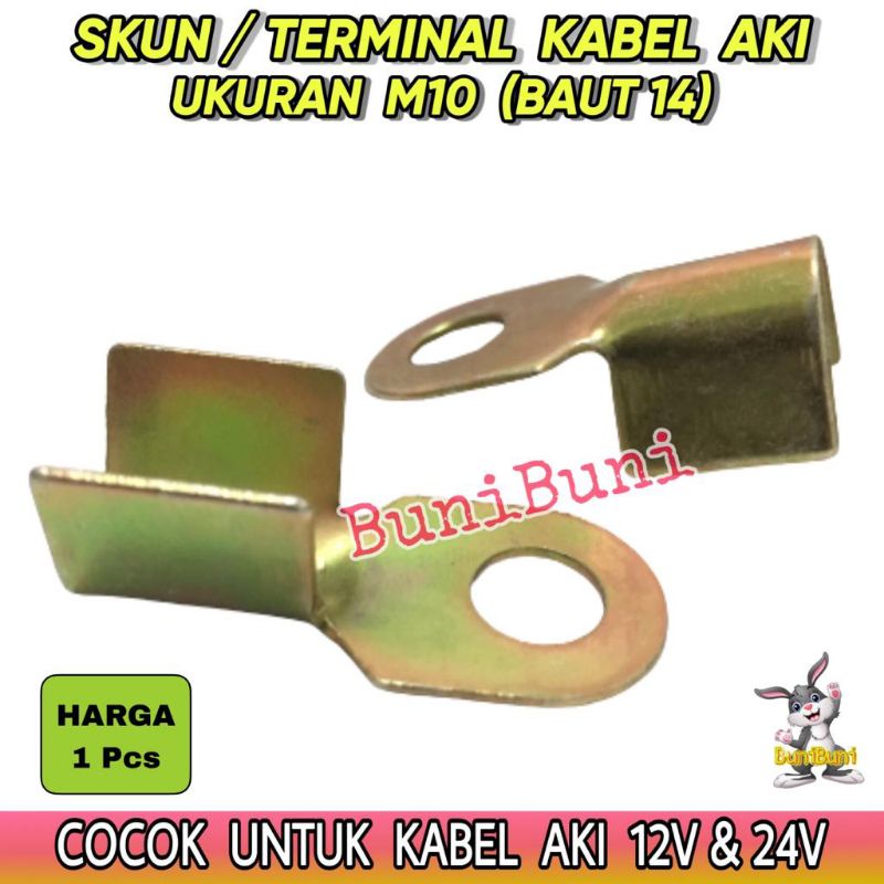 Skun Terminal Klem Kabel Aki M10 BESAR / Skun Massa Kabel Aki BAUT 14 BESAR