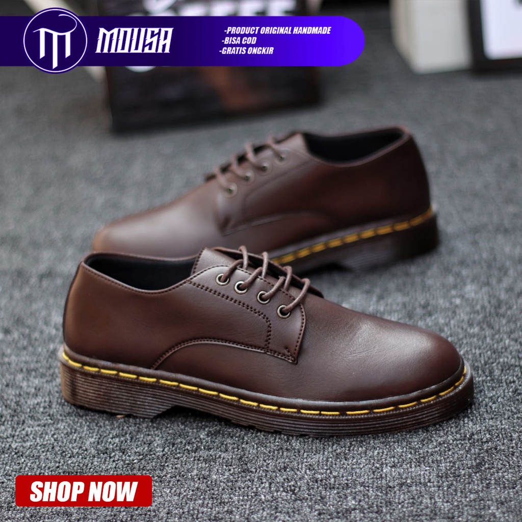 Sepatu Pantofel Docmart Formal Kerja Pria Mousa Oscar