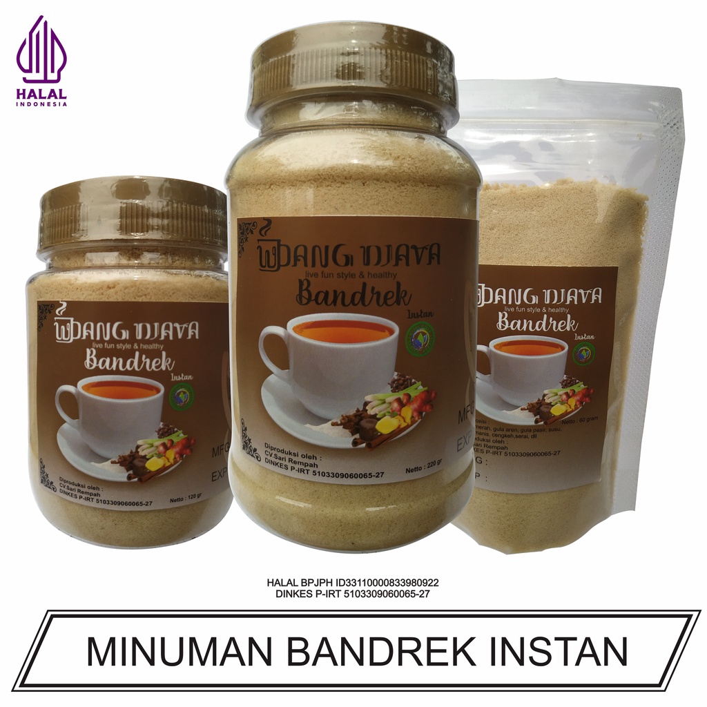 

Bandrek Instan / serbuk Alami