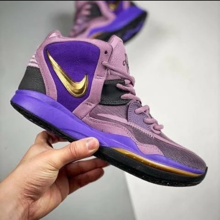Sneakers Sepatu Basket Nike Kyrie 8 Infinity Regal Purple Gold Branded