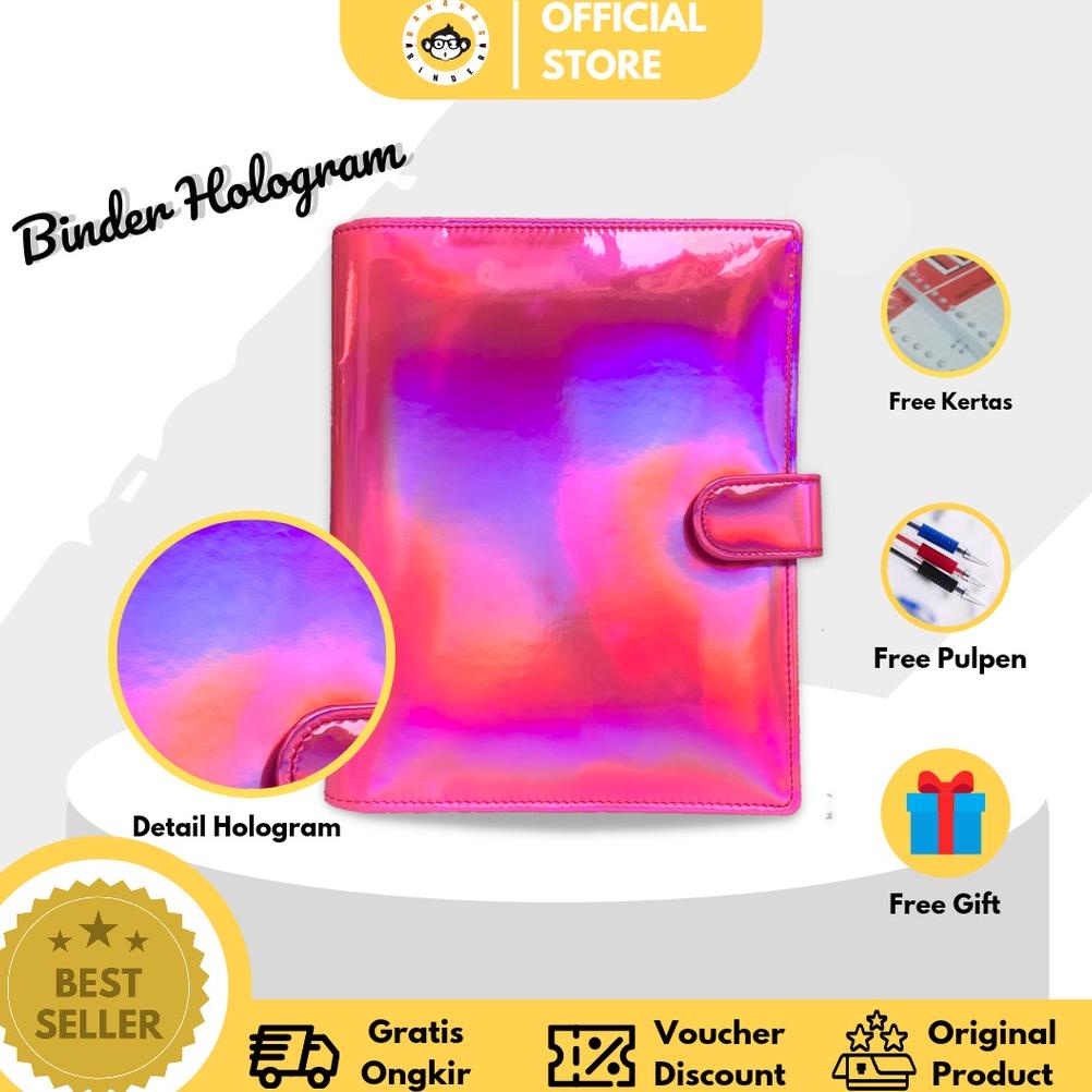 

BINDER HOLOGRAM 20 RING (A5) DAN 26 RING (B5) TERLARISS...,,,,,