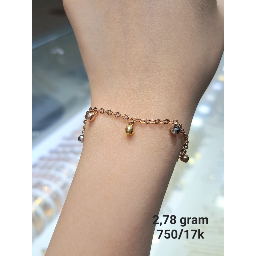 Gelang Rantai Emas 16K Kadar 700 70 Fashion 2.78 Gram