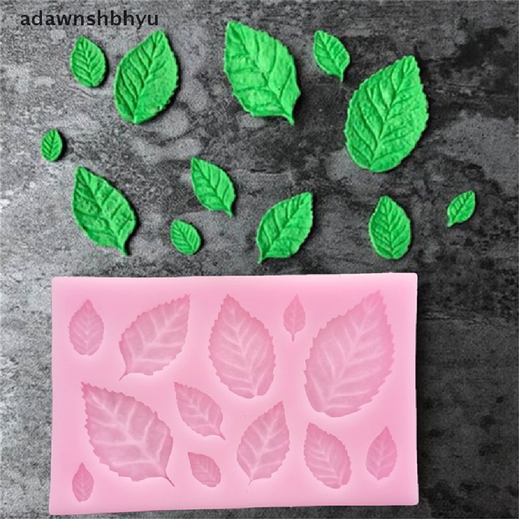 Adawnshbhyu Leaf Shaped Silicone Mold Leaves Dekorasi Kue Fondant Cookies Moulds Alat Baking ID