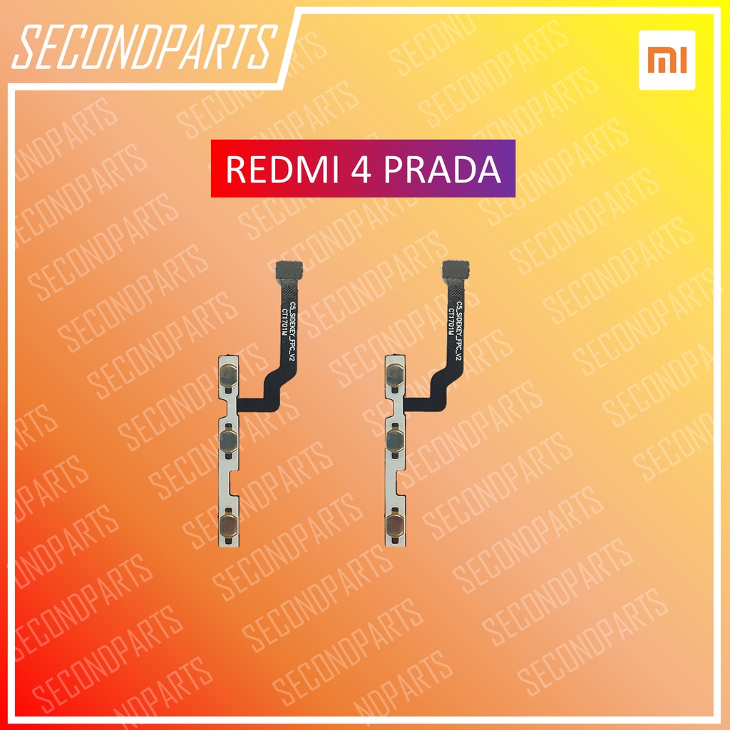 FLEXIBLE ON OFF TOMBOL POWER VOLUME XIAOMI REDMI 4 PRADA ORIGINAL