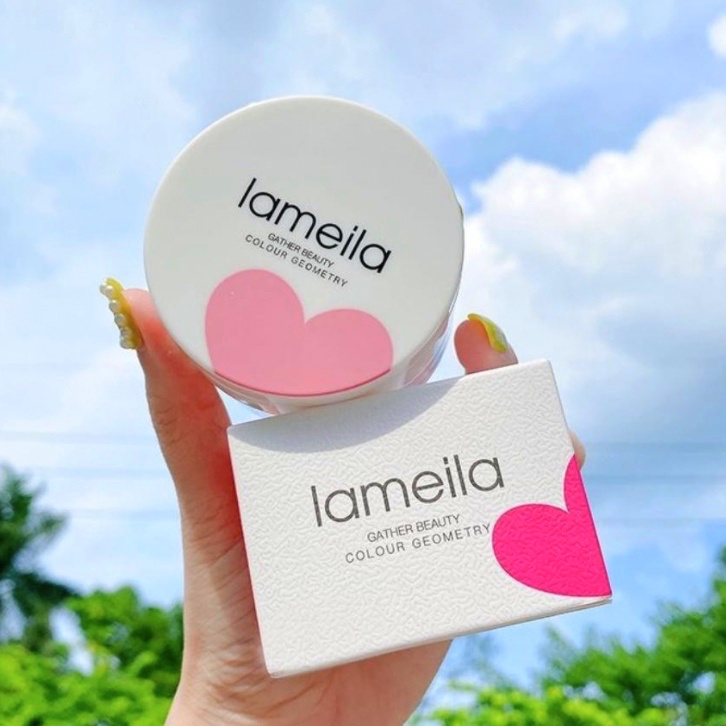 LAMEILA Bedak Sakura Make Up Base Oil Control Powder Kaca LA113 3050