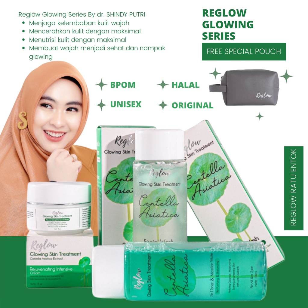 RE GLOW Skincare Perawatan Wajah Glowing BPOM Skincare Wajah Berjerawat Pengilang Bekas Jerawat Brun