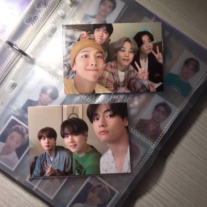 BTS BE PAJAMAS l ECOBAG ECO BAG UNIT LIFE GOES ON PHOTOCARD RM NAMJOON SEOKJIN JIN SUGA YOONGI HOSEO