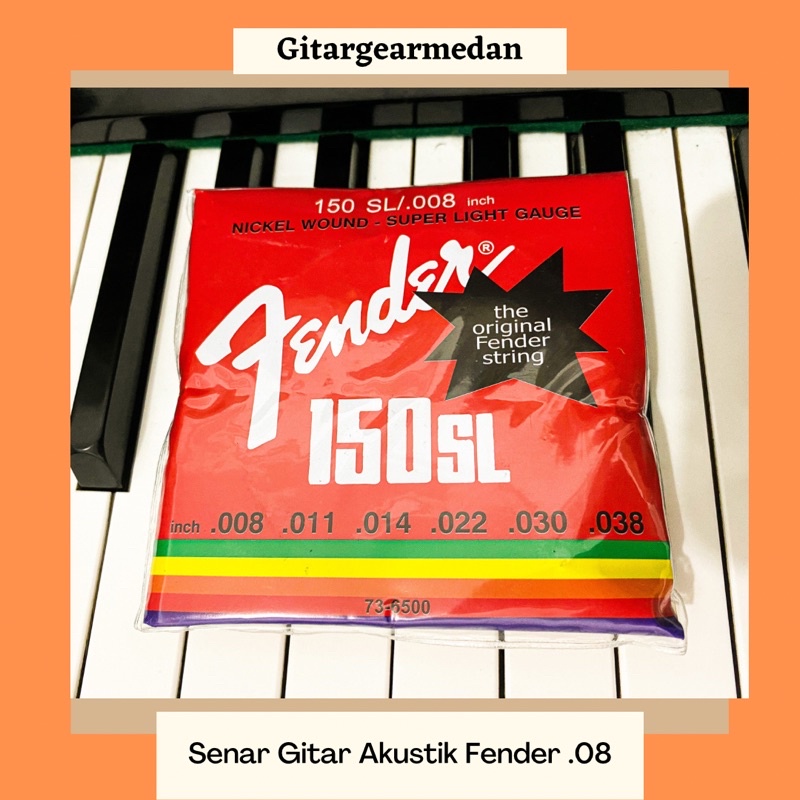 TALI SENAR GITAR AKUSTIK FENDER .008