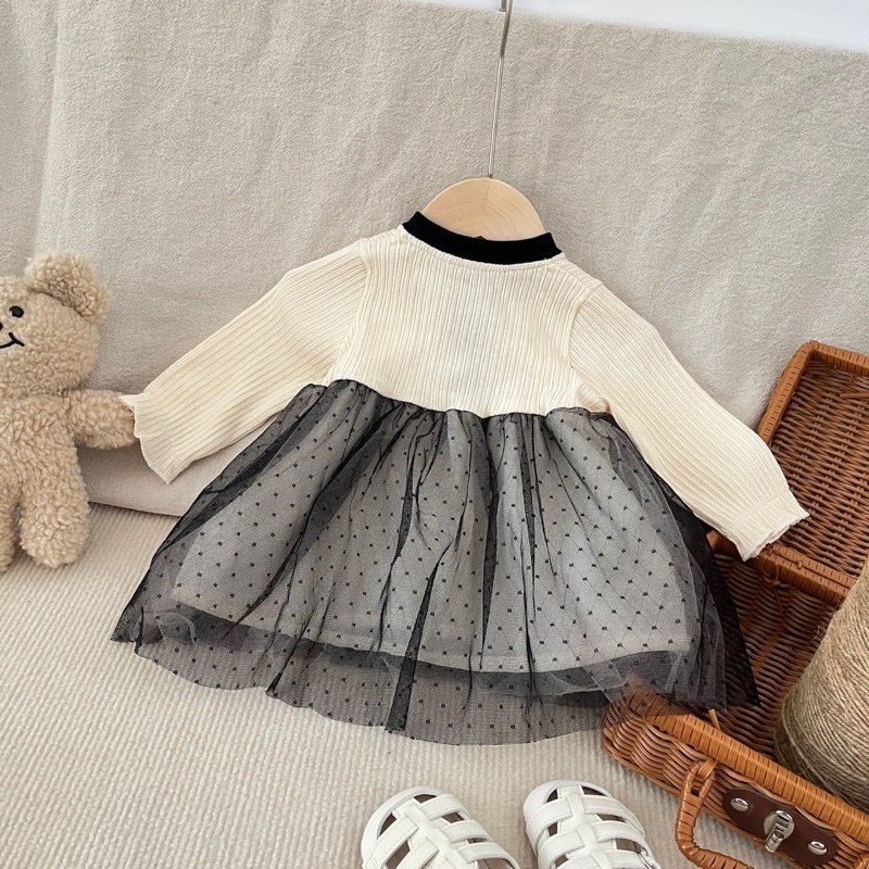 Dot tutu dress bayi anak perempuan