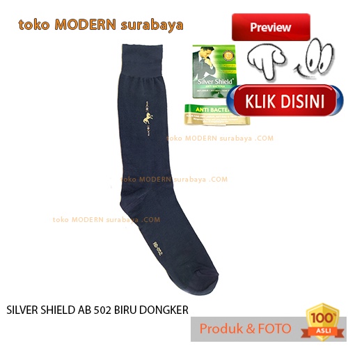 Kaos kaki kantor panjang anti bakteri SILVER SHIELD AB 502