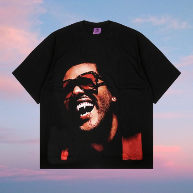 TSHIRT VINTAGE KAOS OVERSIZED THE WEEKND BLACK PREMIUM UNISEX