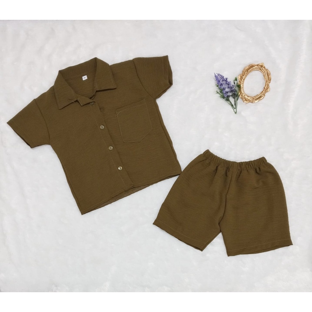 VF - Setelan Anak Pendek Crinkle