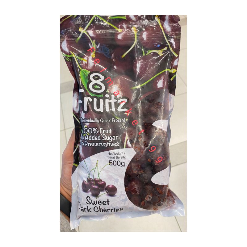 

8 fruits Cherries dark sweet | buah ceri frozen 500 grm