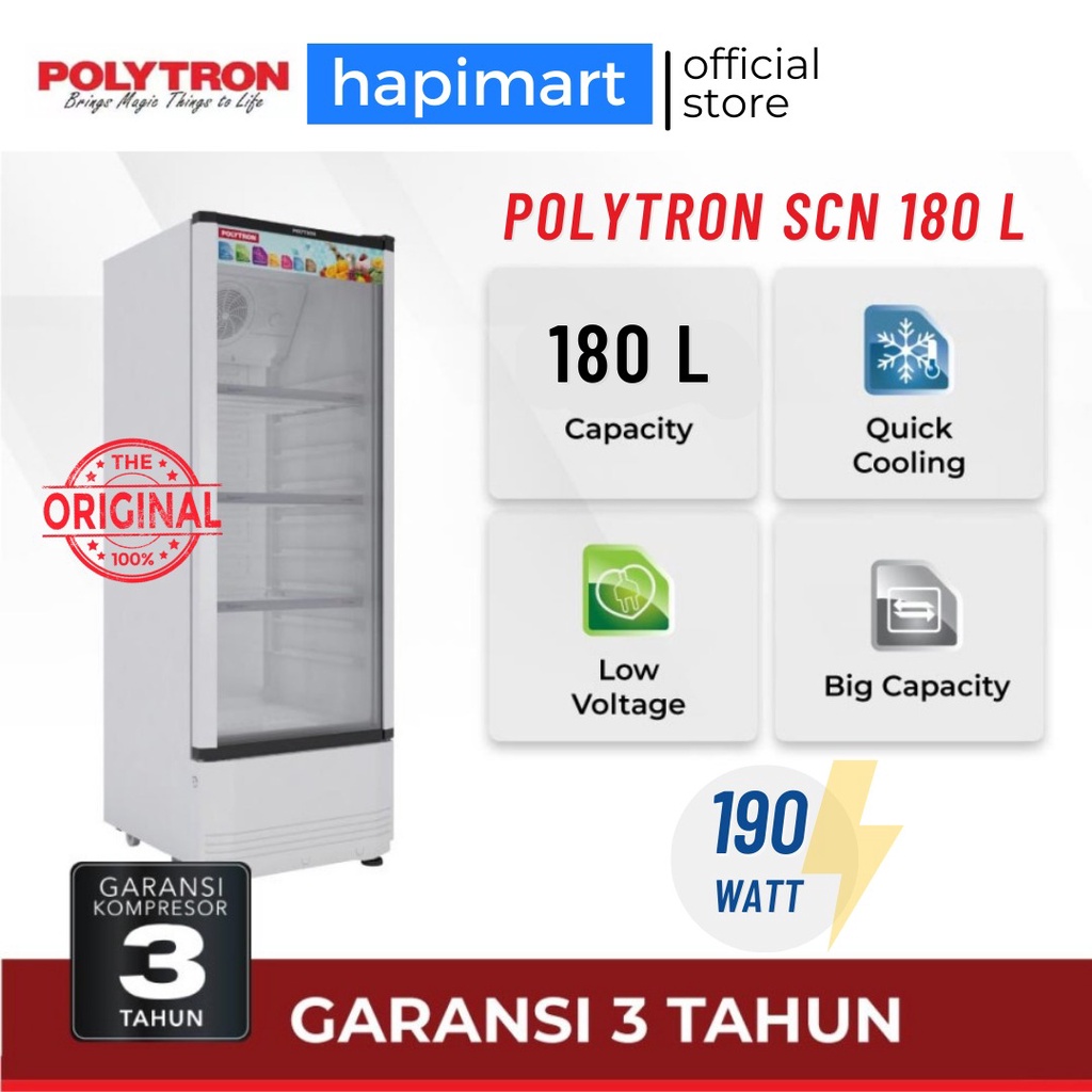 POLYTRON Showcase Fastcool SCN 180L