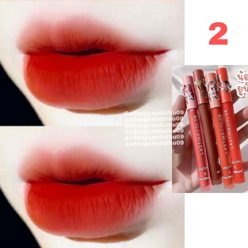 LIPSTIK WATERPROOF - LIPGLOS - LIPSTIK TAHAN LAMA DAN RINGAN - LML 1044-Pony 02