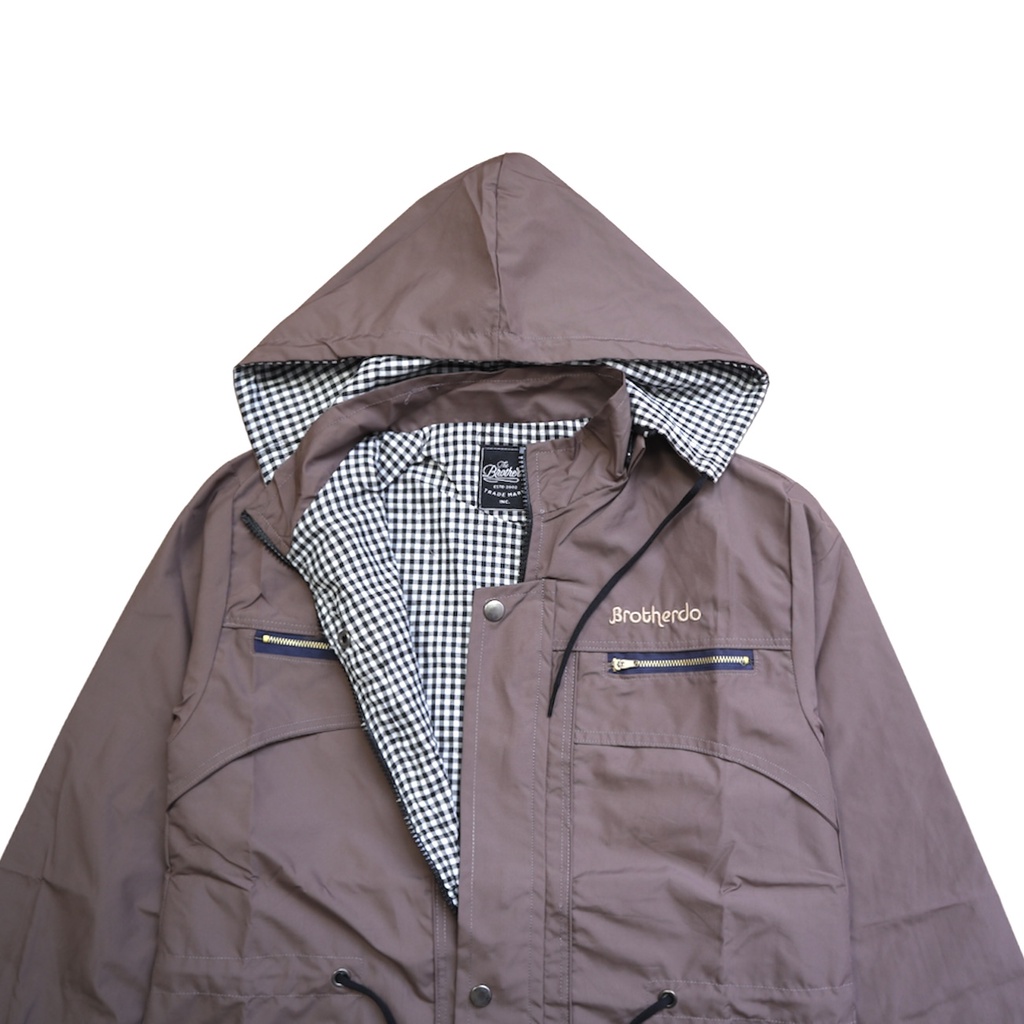 Jaket parka wanita parasut taslan waterproof windproof kekinian cocok dipakai harian brotherdo