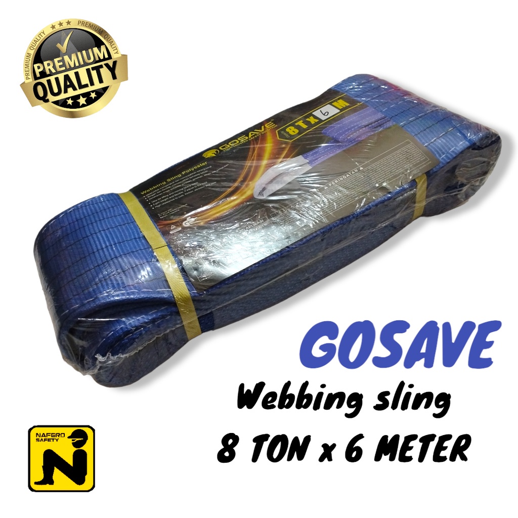 WEBBING SLING BELT 8 TON X 6 METER - TALI SABUK 8T X 6M WEBING SLING