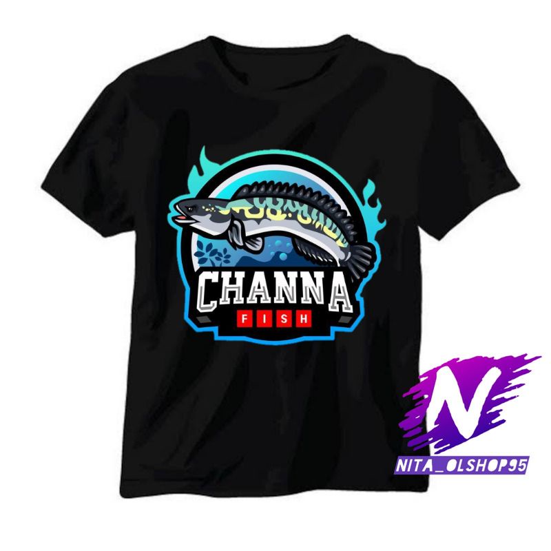 kaos anak chana fish baju anak ikan chana cana