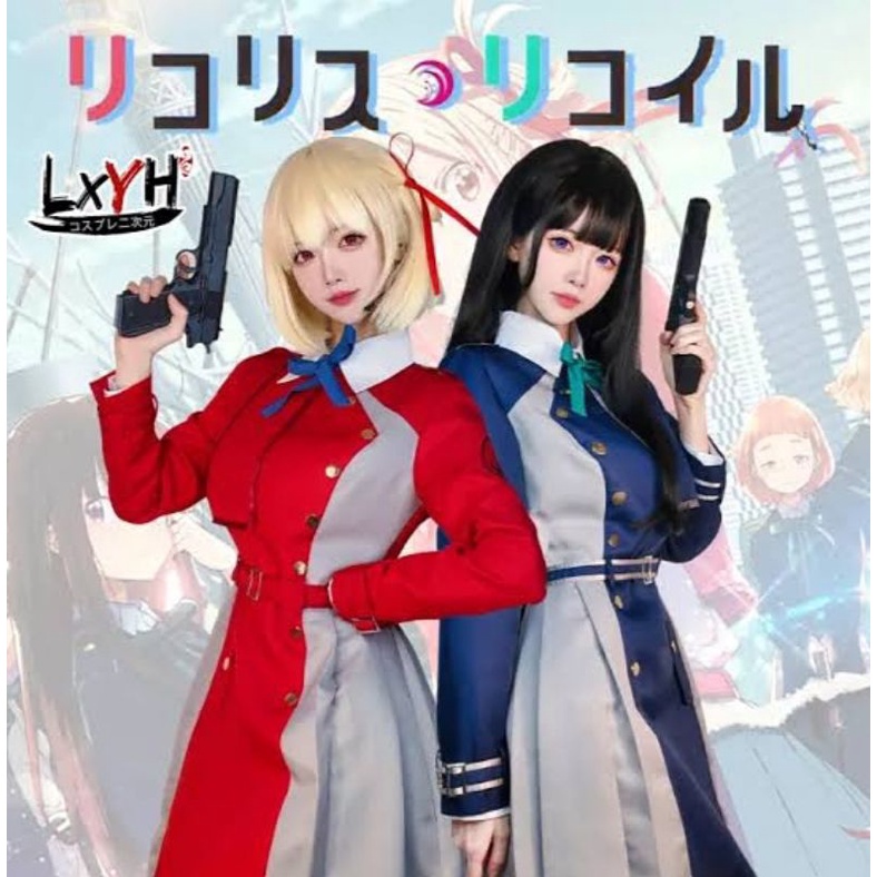 COSTUM COSPLAY LYCORIS RECOIL | CHISATO NISHIKIGI | TAKINA INOU “realpict”