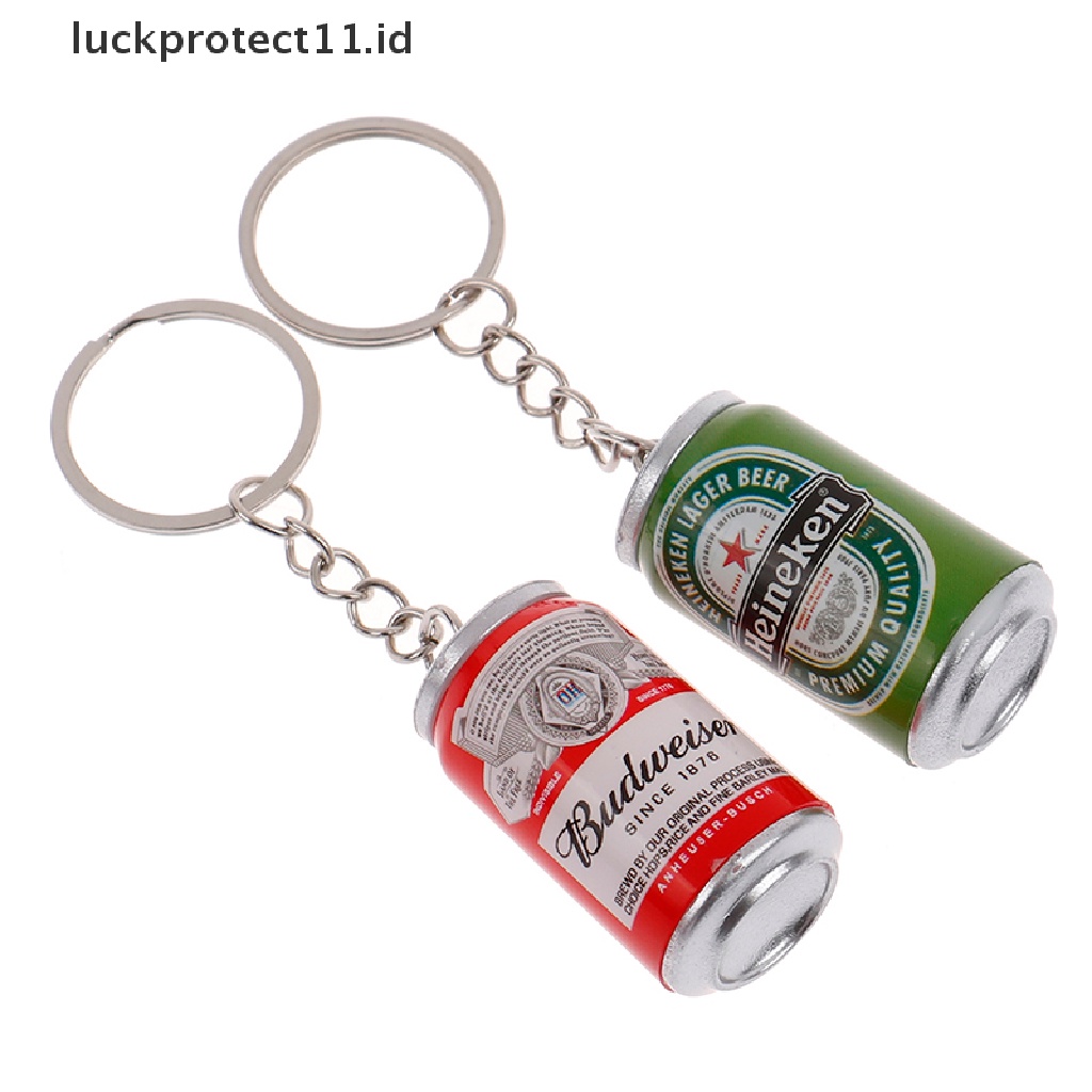 /Fashion Hot// Fashion// Simulasi Kaleng Bir Gantungan Kunci Beer Can Keyring Pasangan Keren Ransel Dekor.