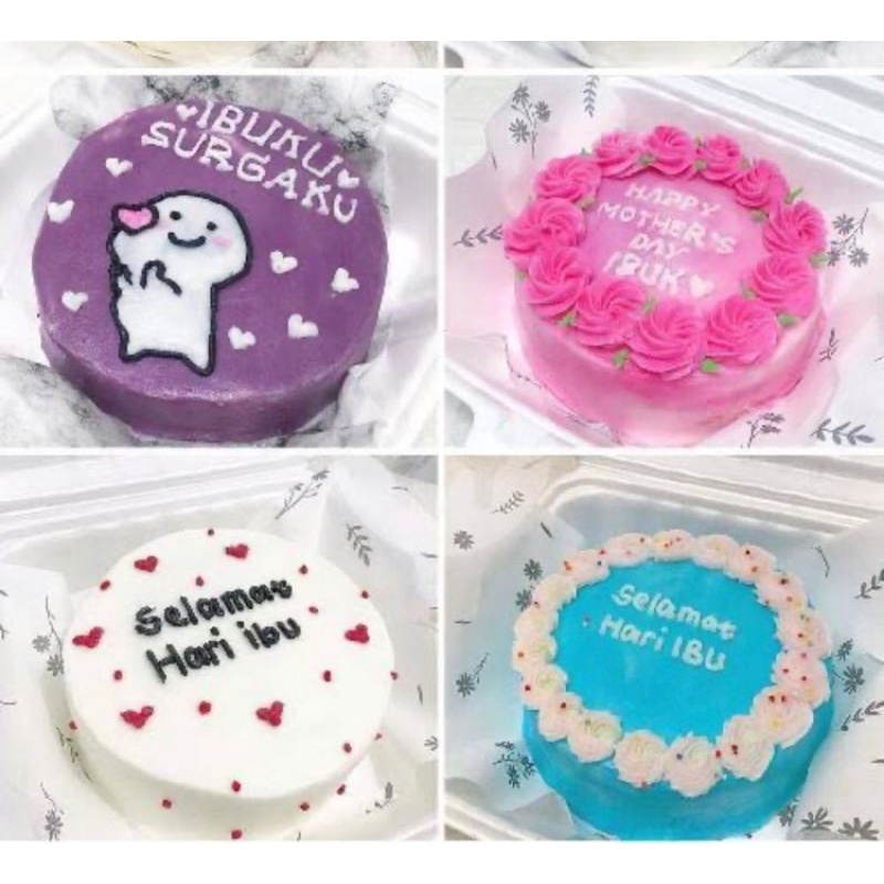 Jual Bento Cake / Korean Cake Custom Spesial Khusus Hari Ibu diameter