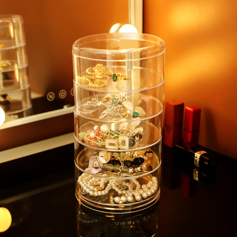 Rak Tempat Perhiasan 5 Susun Penyimpanan Kalung Cincin Ikat Rambut Kotak Perhiasan Aksesoris Wanita