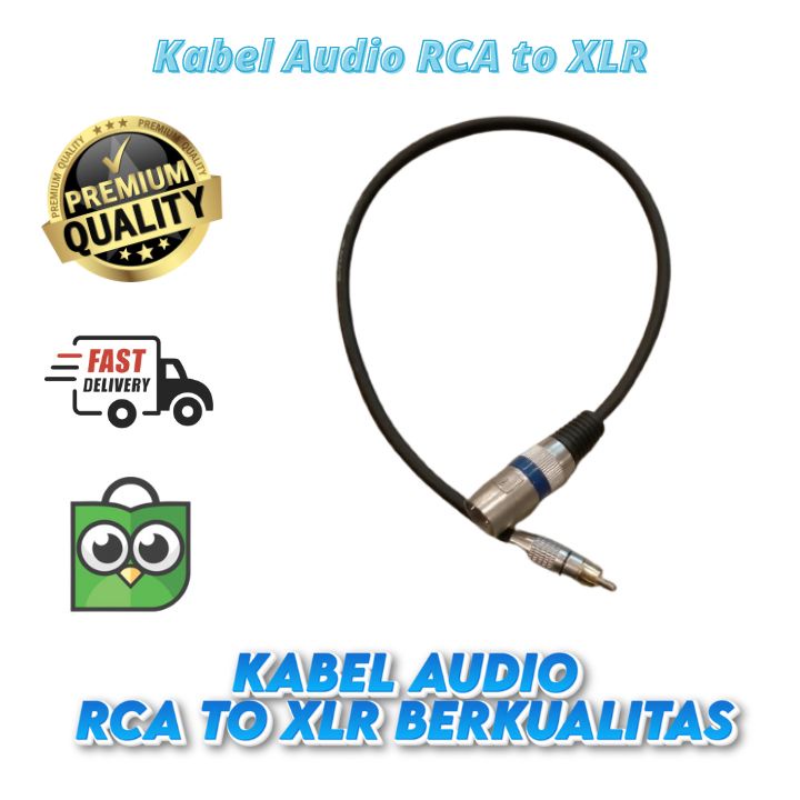 Kabel Audio Jack RCA to XLR High Grade A Xsys Berkualitas