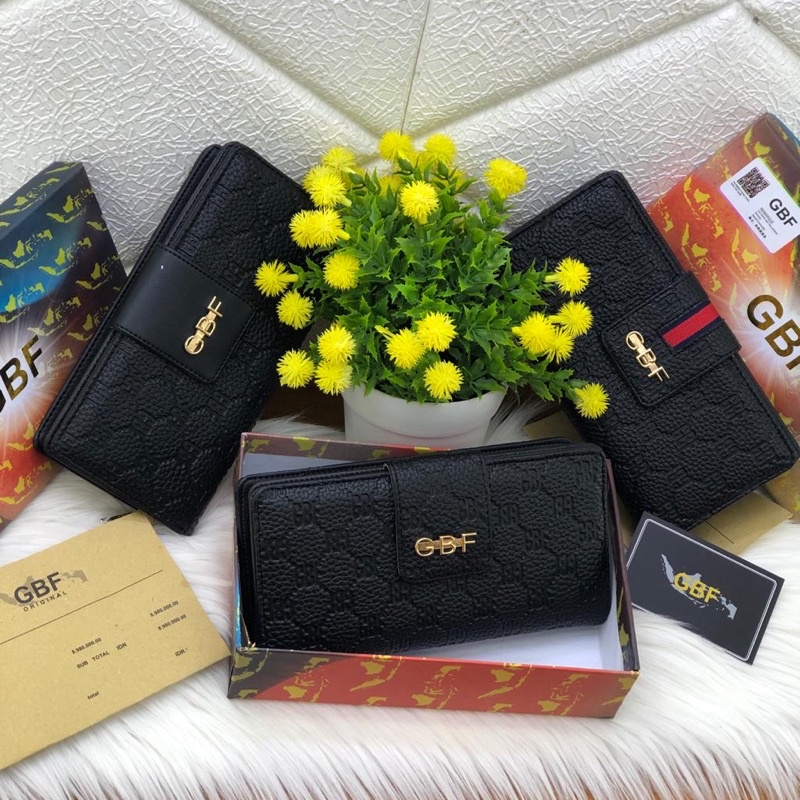 DOMPET WANITA/DOMPET EMBOSED CETEK ZIPER GBF FREE BOX+BILL UK 20x10 KODE 21-12