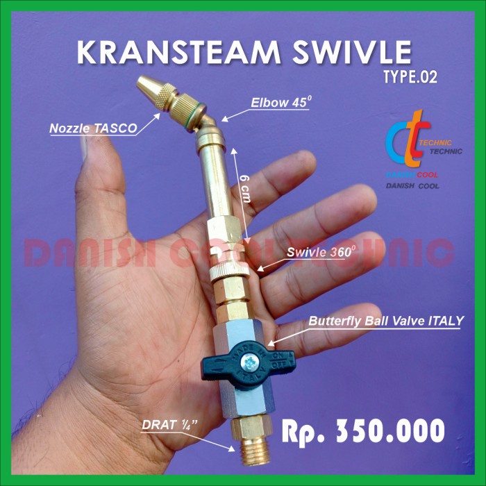 Spray Kransteam Swivle Italy Alat Cuci AcNozzle Spray