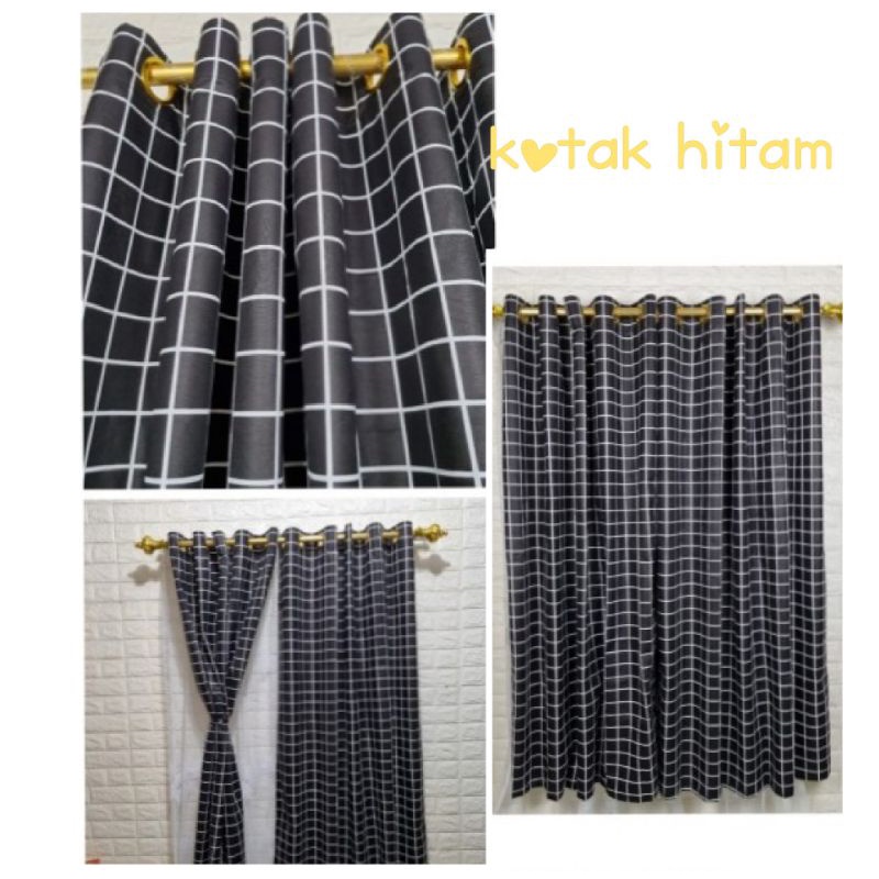 gorden tirai gorden jendela rumah minimalis katun
