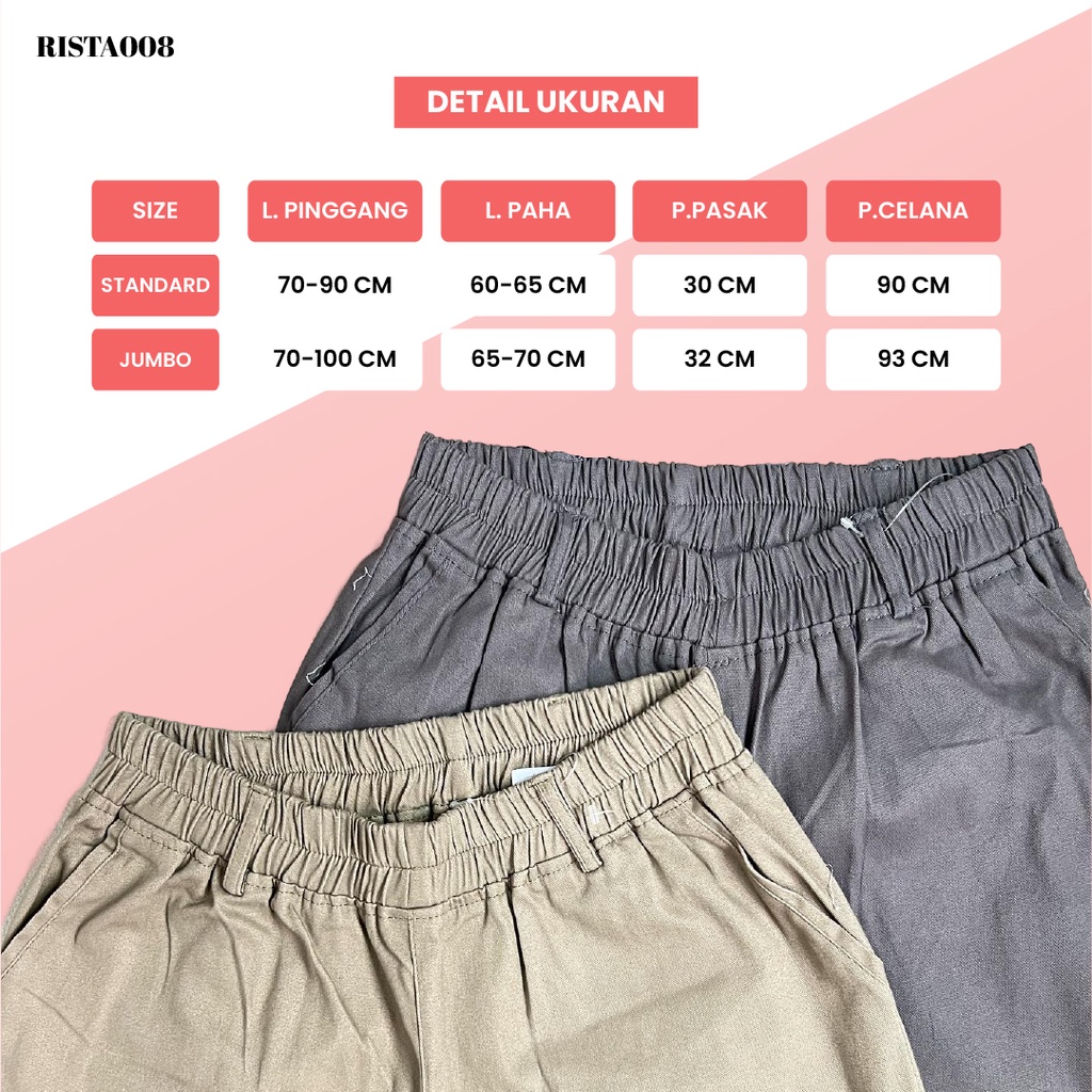 Cutbray Combat Premium Basic Highwaist Pants Celana Panjang Wanita Bahan Premium