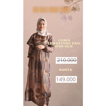 Abaya / Gamis / Dress Dior silk/ Dior silk motif / maxmara motif / kain satin premium