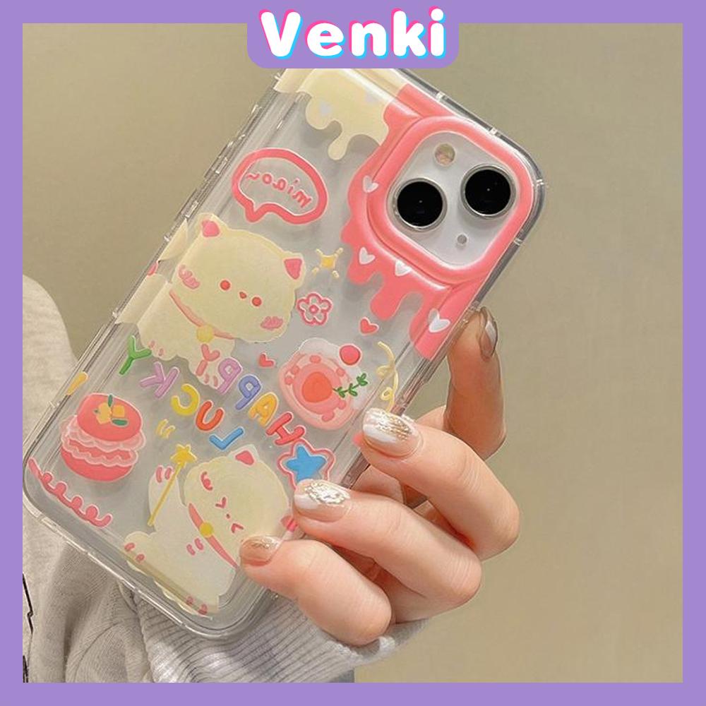 Case For iPhone 14 Pro Max TPU Soft Jelly Airbag Clear Case Cute Cartoon Cat and Dog Camera Protection Shockproof For iPhone 14 13 12 11 Plus Pro Max 7 Plus X XR