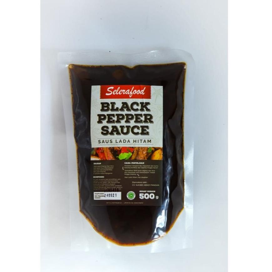 

[PRODUK SVE7L] Black Pepper Sauce - Saus Lada Hitam Selerafood 500 gr/Pack 09B