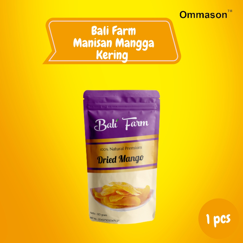 

Ommason x Dried Manggo Bali Farm - Manisan Mangga Viral 120gr