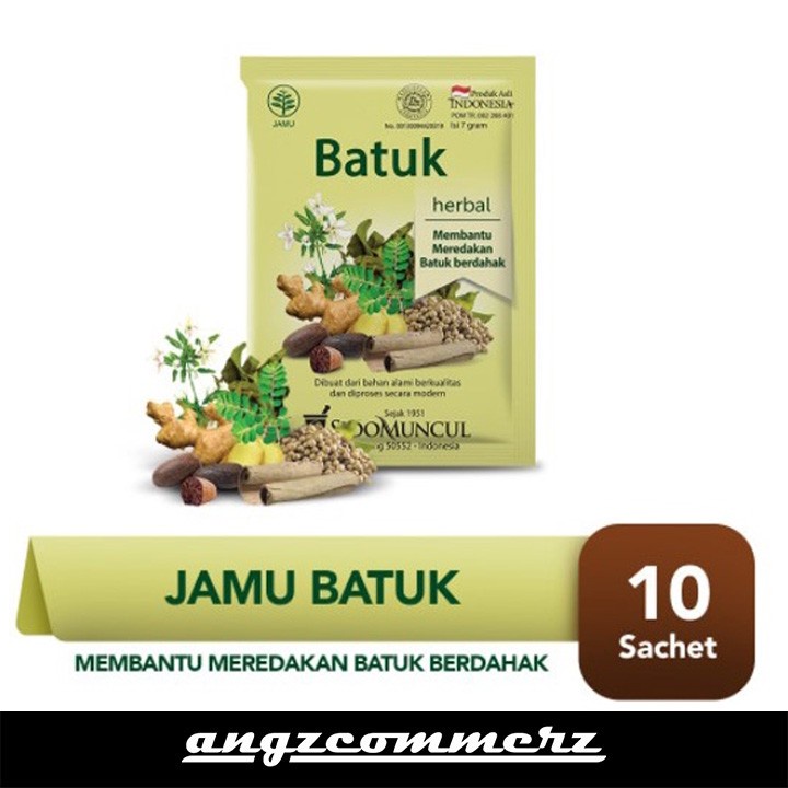 

SIDOMUNCUL Jamu Batuk Tradisional Herbal untuk Batuk Berdahak 10 pcs