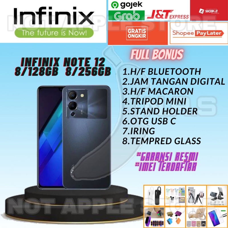 INFINIX NOTE 12 RAM 8/128GB 8/256GB NEW BARU GARANSI RESMI