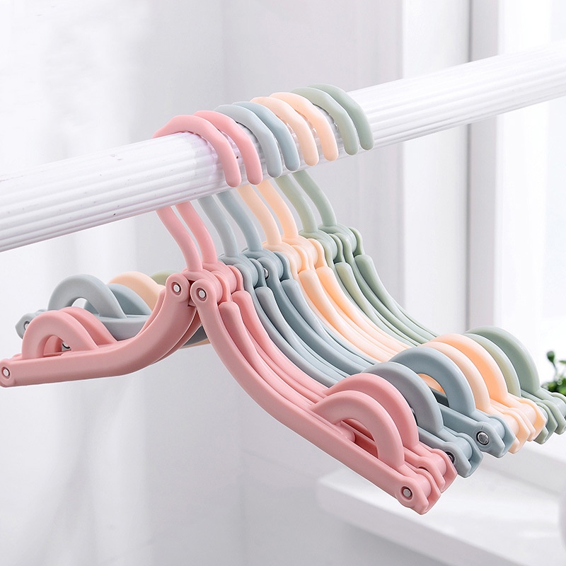 Hanger Gantungan Lipat Warna Minimalis Untuk Pakaian Cocok Dibawa Travelling Praktis Serbaguna