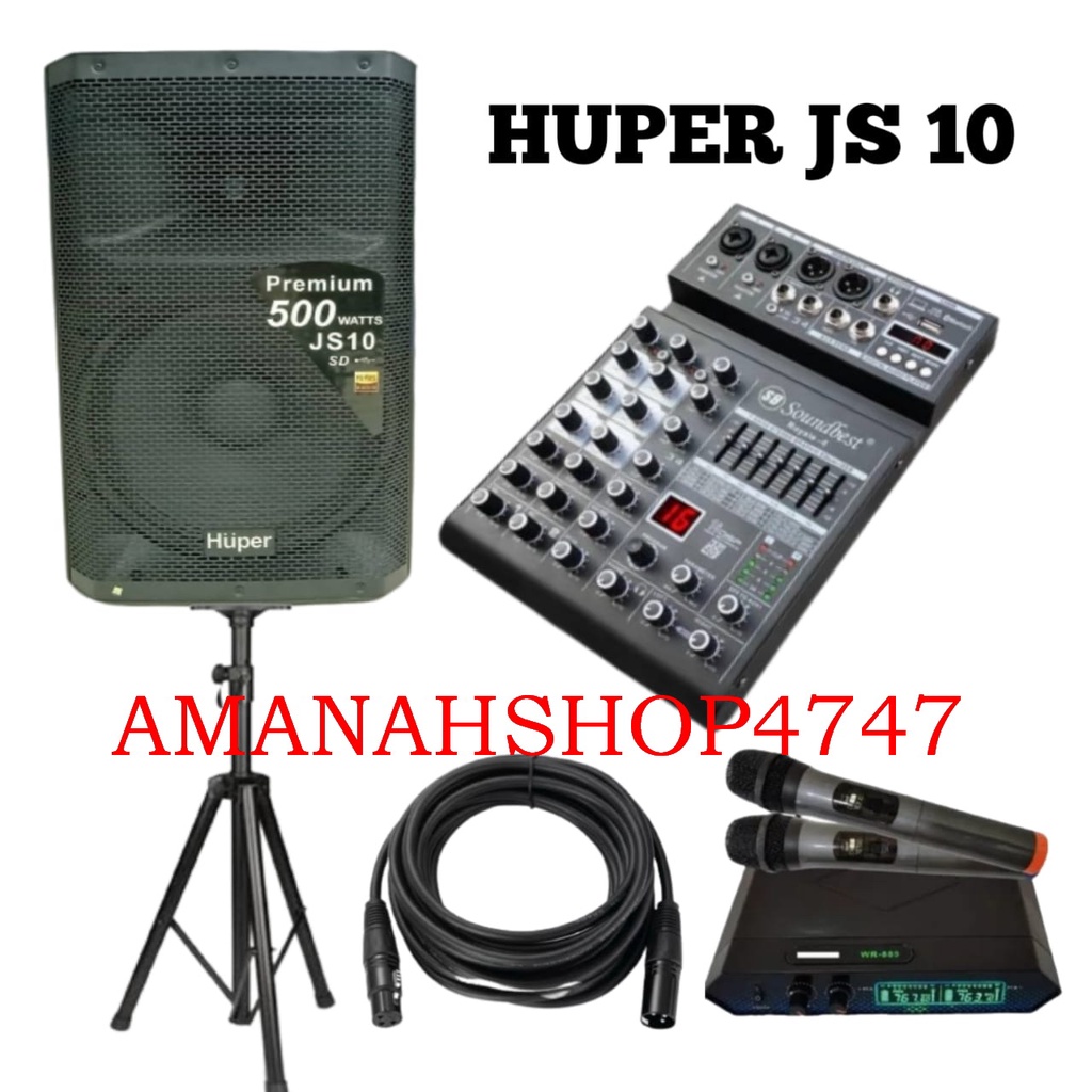 Huper Speaker Aktif JS 10 - 15 Inch Original Speaker Aktif Huper JS10 500 watt Watt ROYALE4