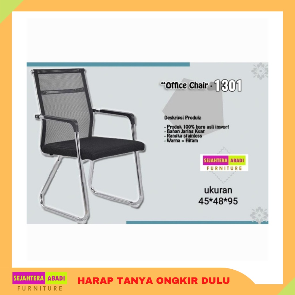 kursi kantor kursi hadap kursi tunggu kursi meja kursi tamu stainless 1301 office chair