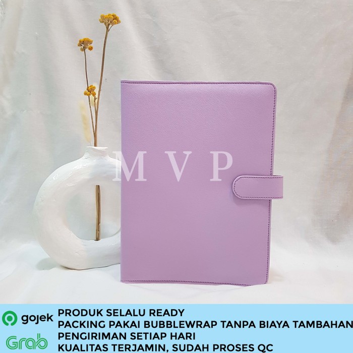 

PAKET BINDER KULIT POLOS EKSKLUSIF LOOSE LEAF GARIS POLOS B5 26 RING