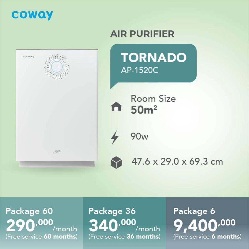 Air Purifier Coway Tornado AP-1520C