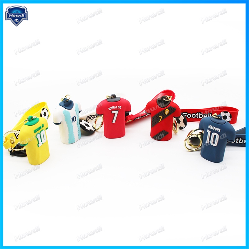 Kartun Sepak Bola Gantungan Kunci Setelan Anak Laki Laki Ransel Gantungan Kunci Mobil Gantungan Kunci Liontin Hadiah Hari Valentine