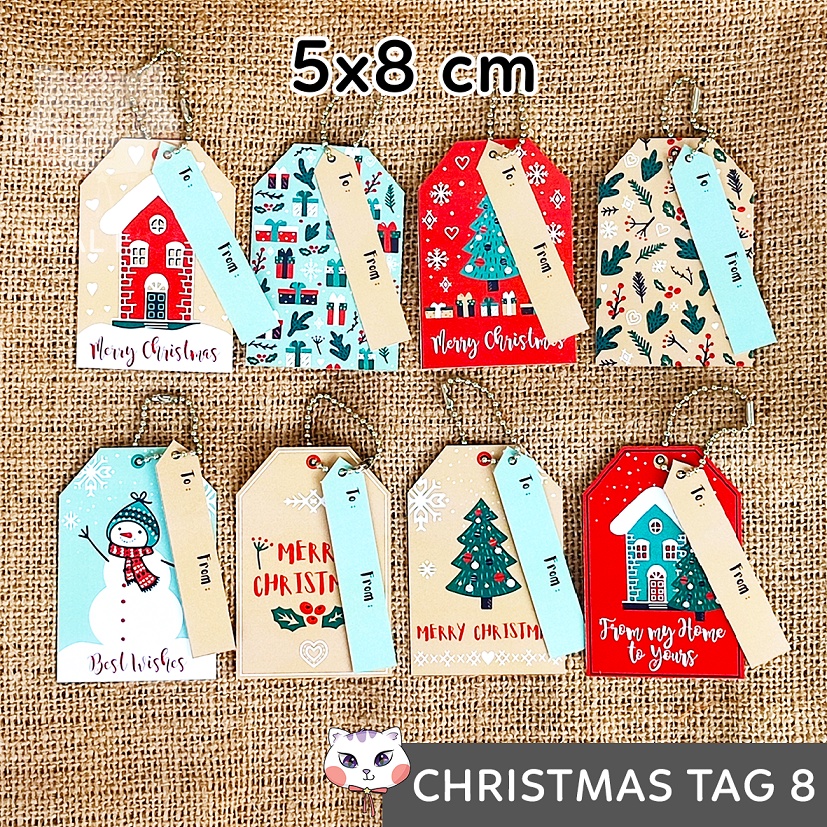

HANG TAG NATAL CHRISTMAS hampers free rantai / LABEL GANTUNGAN 8