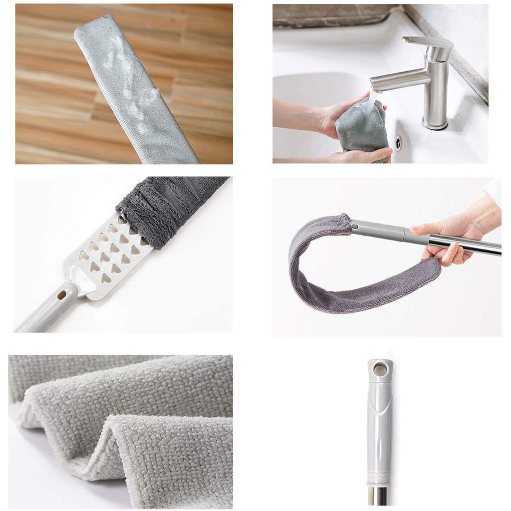 【COD】Microfiber Magnet Debu Microfiber Kemoceng Panjang 1.5 Meter Pembersih Langit Rumah