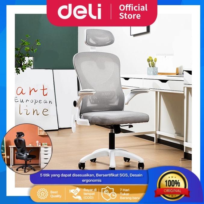 Deli Office Chair / Kursi Kantor / Kursi Kerja Dengan Sandaran E4930