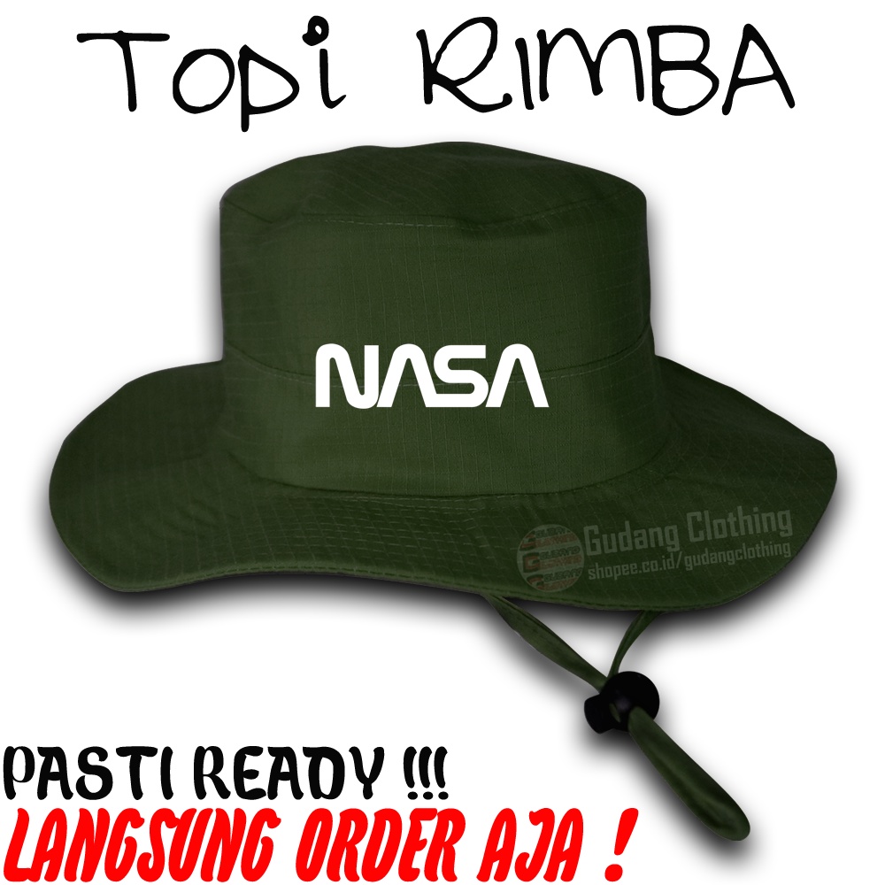 Topi Rimba NASA Topi Outdoor NASA Topi Logo NASA Lapangan