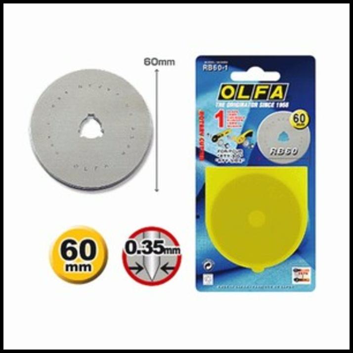 

Pisau Refill Blade Olfa Rb60-1 Untuk Rotary Cutter Rty-3/G Rty-3/Dx